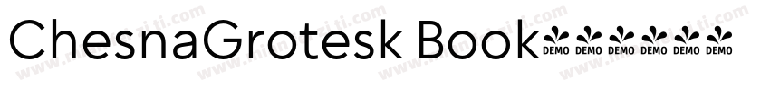 ChesnaGrotesk Book字体转换
